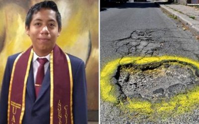 PERSONAJE DE LA SEMANA: ISRAEL ANTONIO BRICEÑO, JOVEN ESTUDIANTE MEXICANO QUE DESARROLLÓ UN PAVIMENTO MÁS AMIGABLE CON EL PLANETA