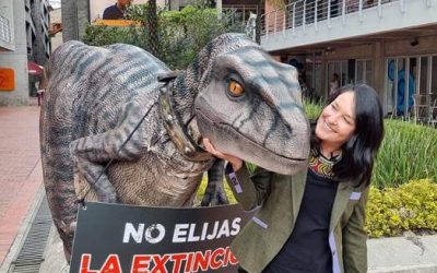 PERSONAJE DE LA SEMANA: FRANKIE LA TIRANOSAURIO REX Y SU CAMPAÑA “NO ELIJAS LA EXTINCIÓN” (ONU)